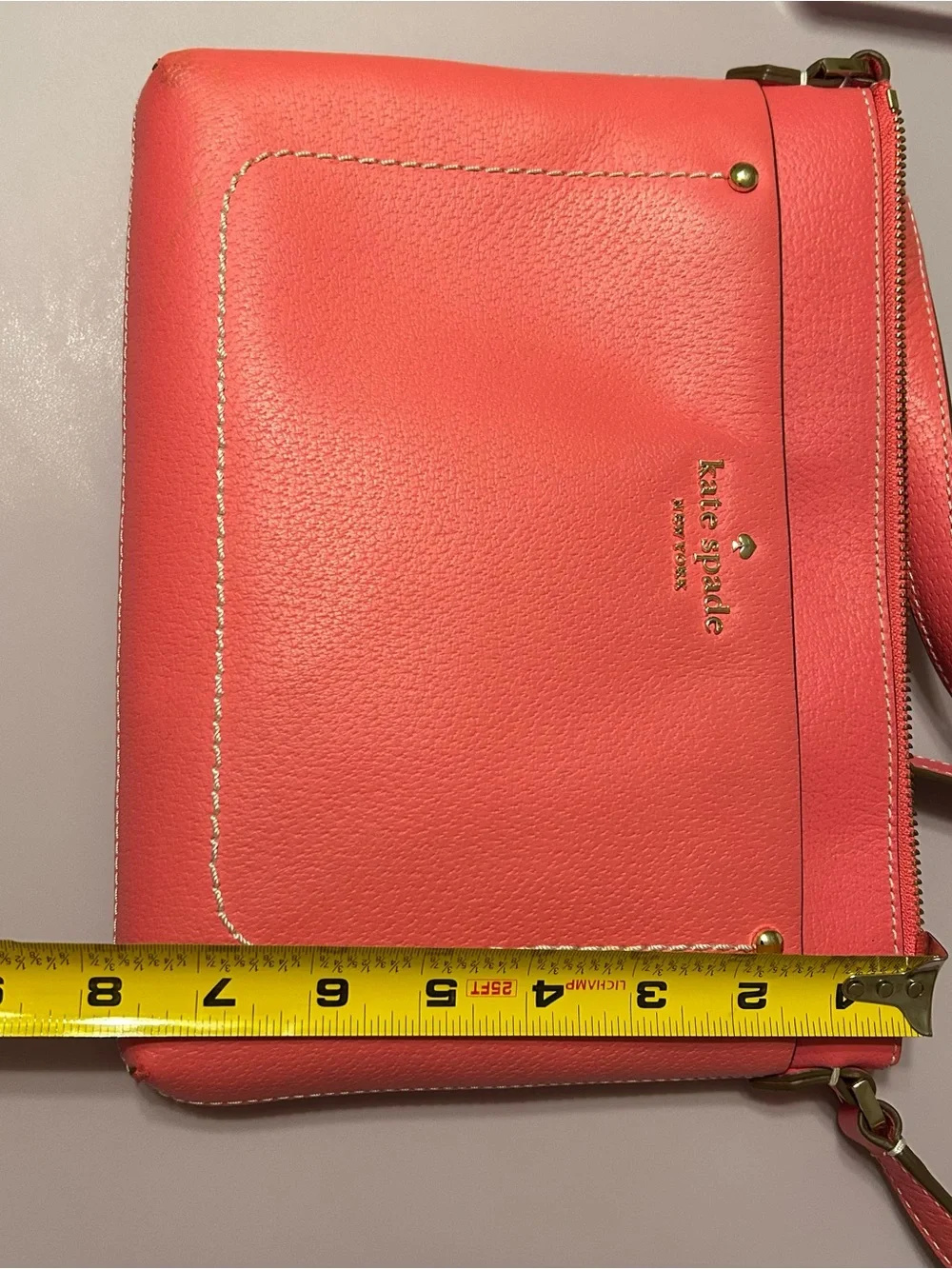 kate spade Hot Pink Pebbled Leather Wristlet Crossbody
